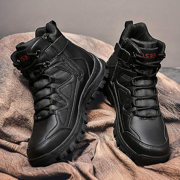 Herr Military Boot Combat Herr Boots Tacticalhane Shoes Work Safety Shoes Yj703 Black 43