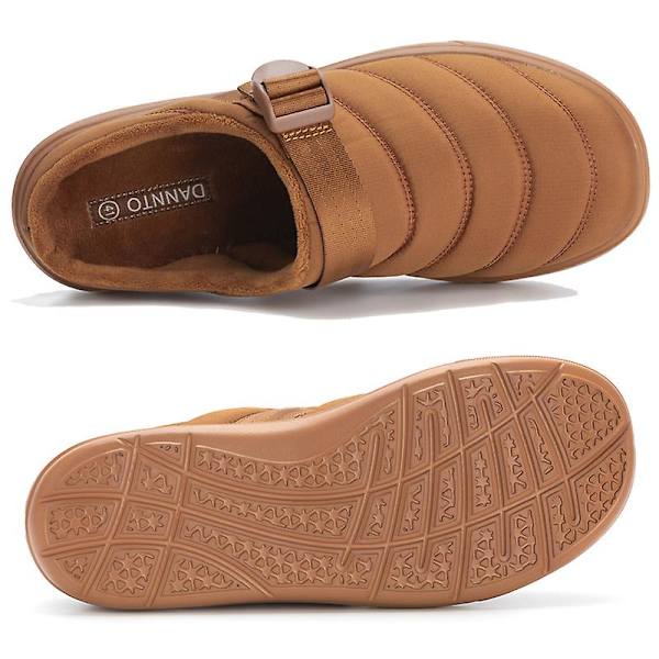 Herr bomullstofflor Varma vinterhalkfria skor Hk999 Brown 45