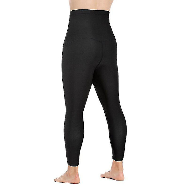 Män Body Shaper Thermo Bastu Byxor Sweat Waist Trainer Leggings Bantning Underkläder Viktminskning Träning Kompression Shapewear,blå 2XL 3XL