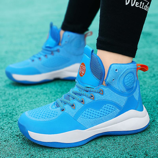 Barnbasketskor Mode Halkfria sneakers Andas sportskor 033 Blue 36
