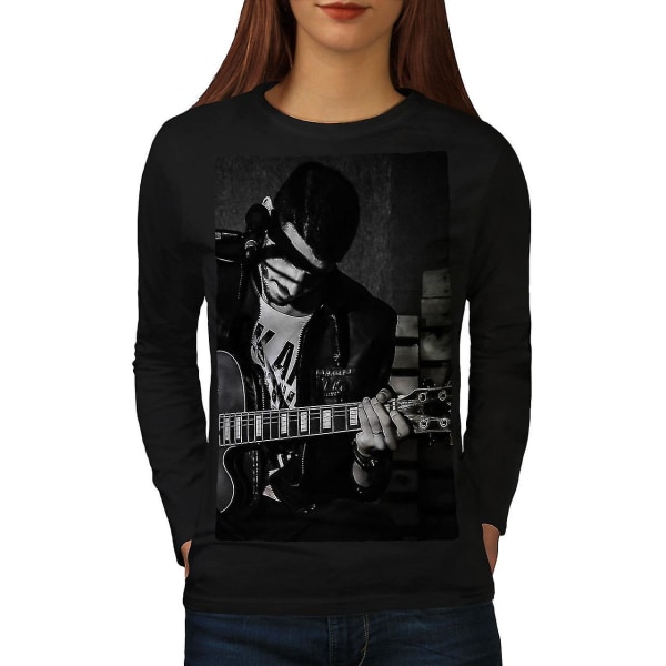 Artist Musiker Långärmad T-shirt för kvinnor 3XL
