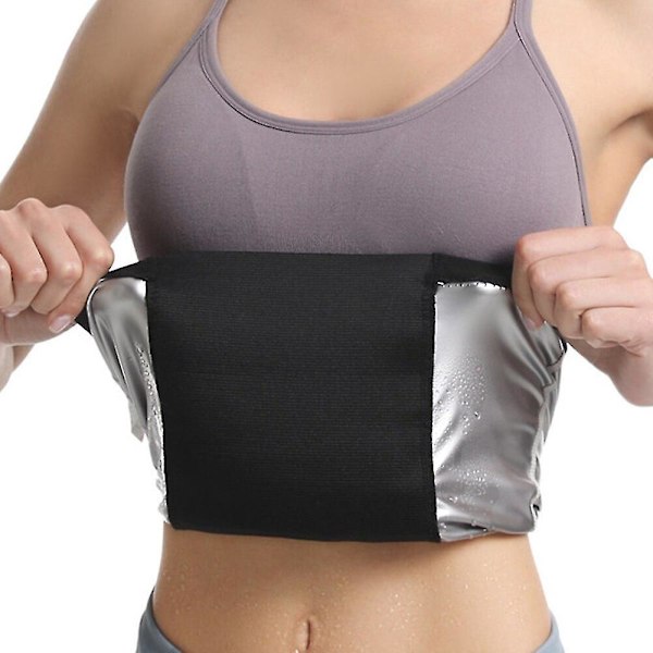 Kvinnor Magreducerare Bastu Body Shaper Fitness Svetttrimmer Waist Trainer Magbantning Shapewear Waist trainer Korsett,silver L