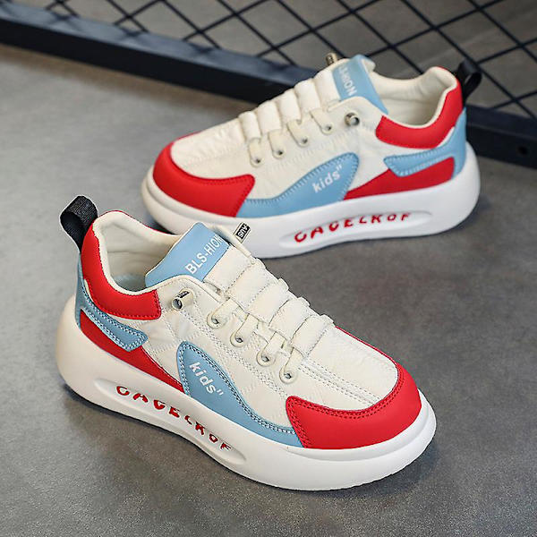 Barn Sneakers Pojkar Basketskor Halkfria Barn Sportskor 3Bk39 Red 34