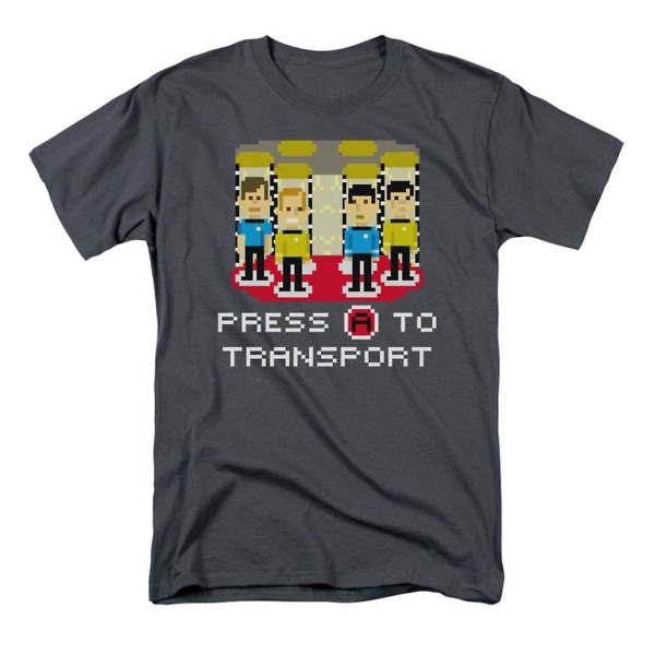 Star Trek Press A To Transport T-shirt L