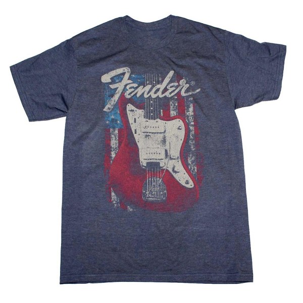 Fender T Shirt Fender Flag Guitar T-Shirt S