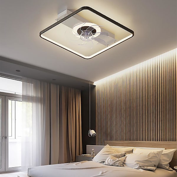 Nytt takfläktljus Vardagsrum Sovrum Ultratunt Modernt Minimalistiskt Nordic Light Lyxljus