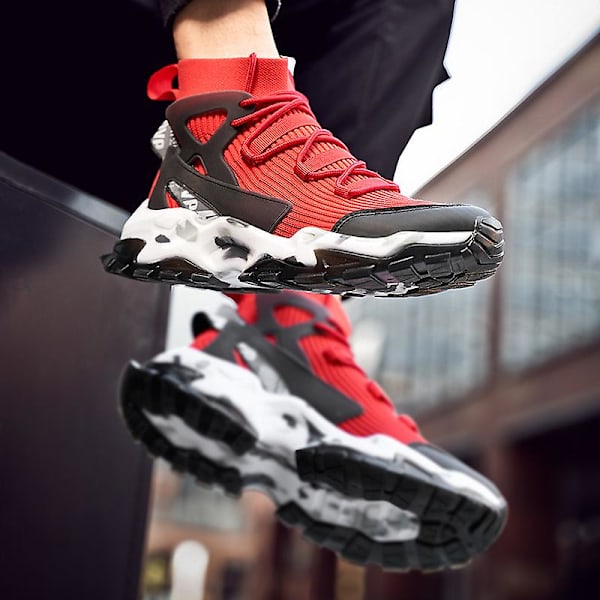 Basketskor för män Andas Sneakers Löparskor 3Alt12 Red 41