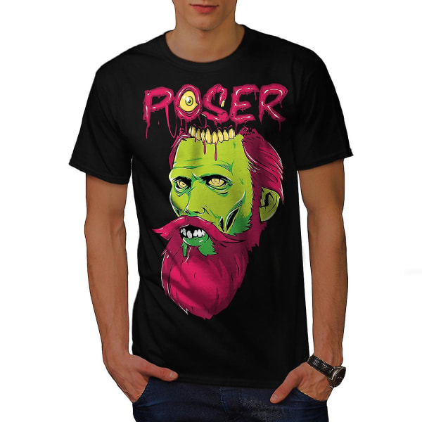 Poser Monster Rock Män Blackt-shirt | Wellcoda S