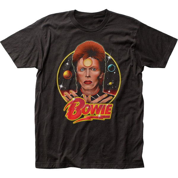 Glittrande David Bowie T-shirt XL