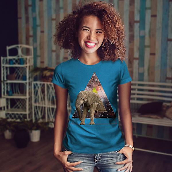 Elephant Space Kunglig T-shirt för kvinnor M