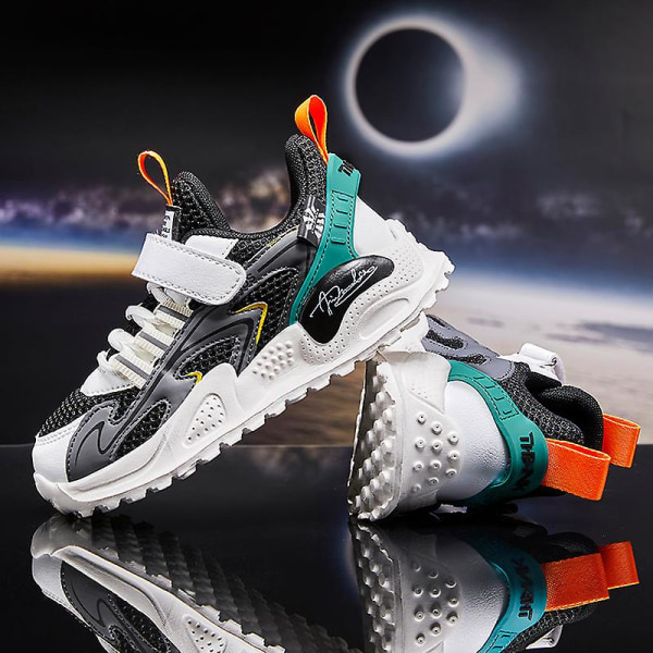 Barnskor Andas Sneakers Löparskor för pojkar 216 WhiteBlack 35