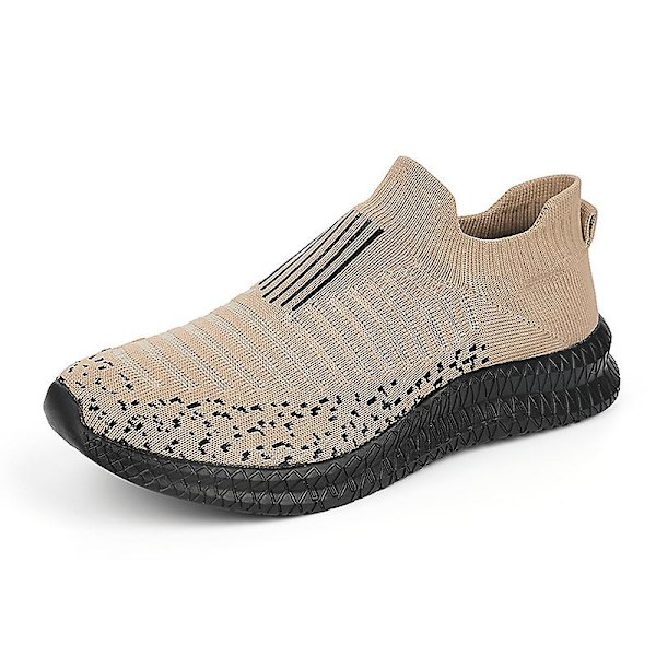 Sommarskor för män Loafers Andas herrsneakers Mode bekväm casual 2G227 Khaki 41