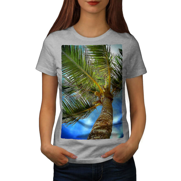 Beach Palm Tropic T-shirt för kvinnor XXL