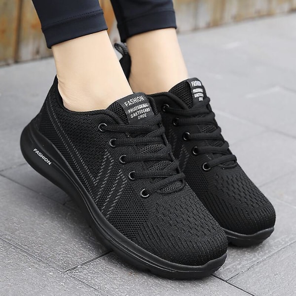 Damsneakers Andas löparskor Mode sportskor Black 38