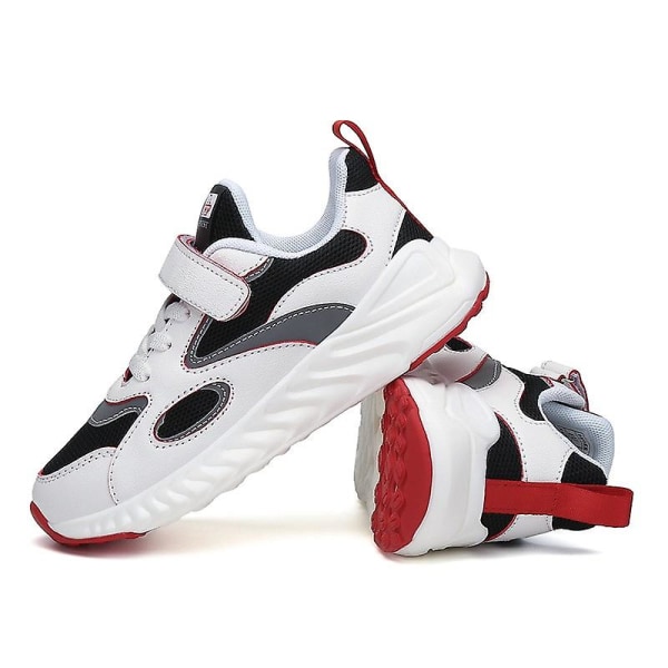 Barn Sneakers Pojkar Flickor Andas löparskor Mode Sportskor K851 Red 33