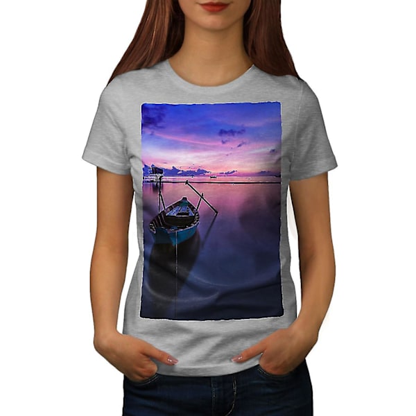 Båt Vacker himmel Kvinnor Royal Bluet-shirt M