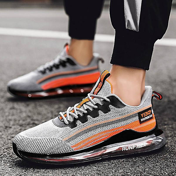 Herrskor Andas Mode Luftkudde Sneakers Sport löparskor 2Cbf22 Gray 41