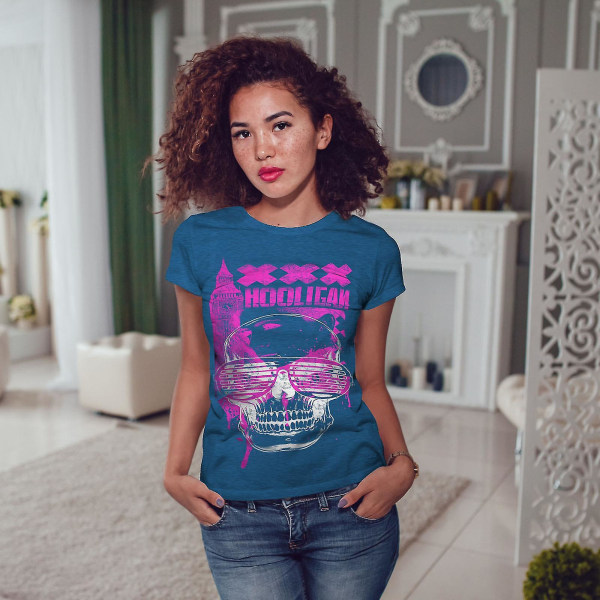 Uk Hooligan Dead Women Royal Bluet-shirt M