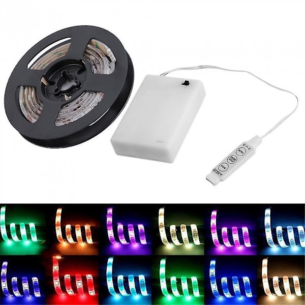 4,5v batteridrivet 200cm Rgb Led Strip Light Vattentätt Craft Hobby Light