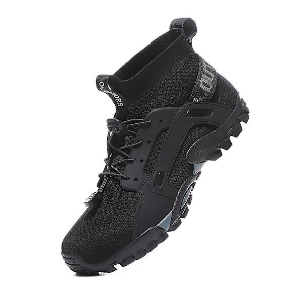 Vandringsskor för män Trailrunning Skor Halksäkra Fitness Promenad Jogging Sneakers 3Cw25 Black 47