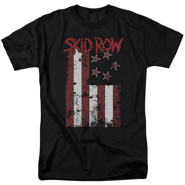 Skid Row Flaggad Vuxen T-shirt S