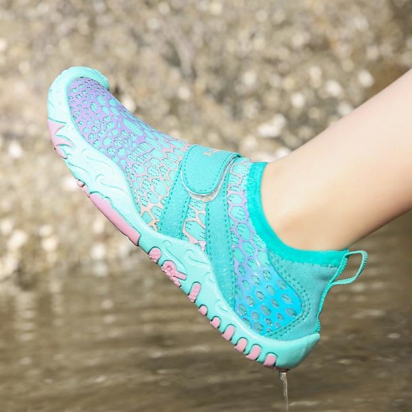 Barnpromenadskor Vattenskor Snabbtorkande Summer Beach River Sea Aqua Sneakers 102 LightBlue 27