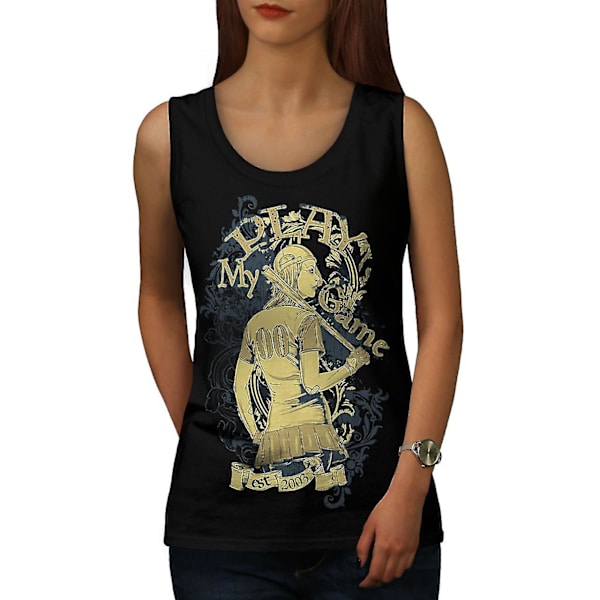 Spela spel Baseball Sport Dam Blacktank Top XL