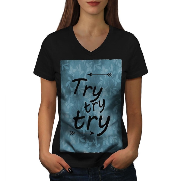 Prova Motivational Slogan Women T-shirt M