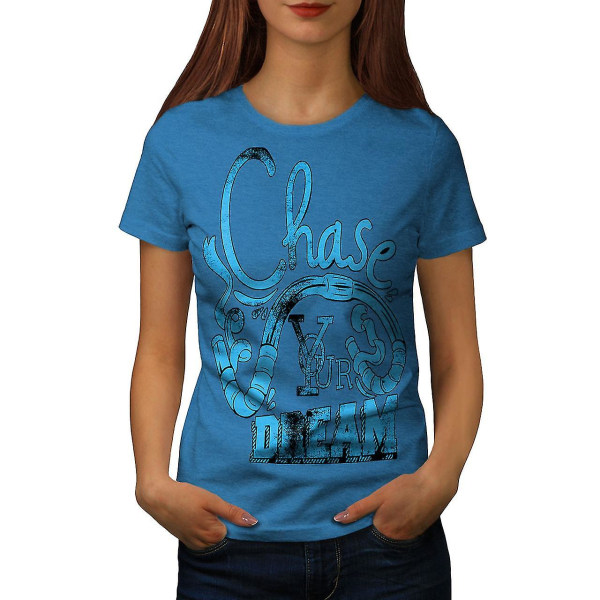 Chase Your Dream Kvinnor Royal Bluet-shirt M