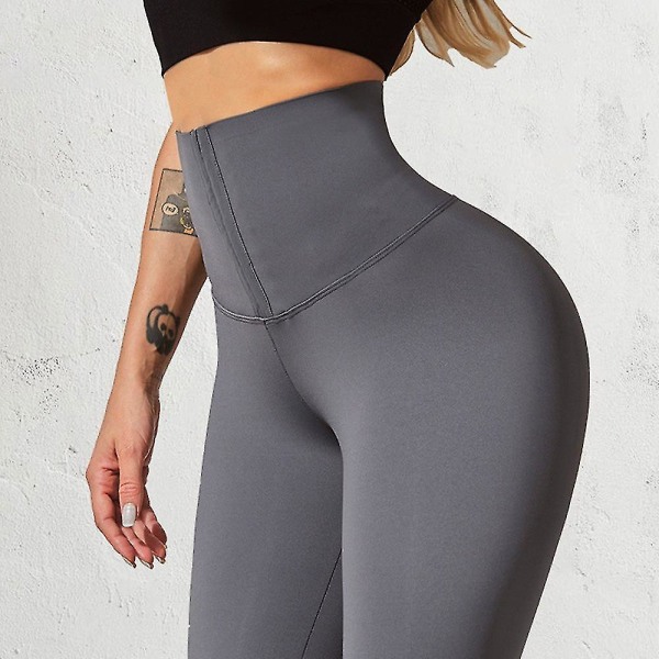 Leggings Dam Bastu Byxor Fitness High Waist Leggings Waist trainer Body Shaper Push Up Leggings Gym Yoga Leggings Shapewear,röd L