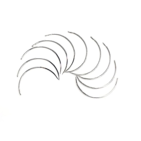 10 st slitstark metall 1/2 8*28 hörn medicinsk nål sutur kirurgiskt verktyg dubbelt ögonlock