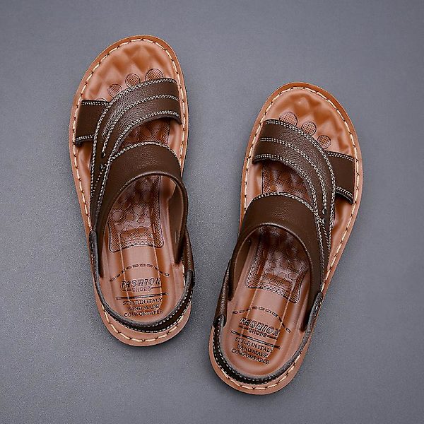 Herrtofflor Sandaler Halkfria strandskor 2C12129-1 Brown 47