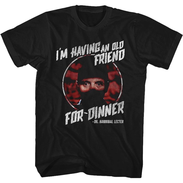 Att ha en gammal vän på middag Silence of the Lambs T-shirt L