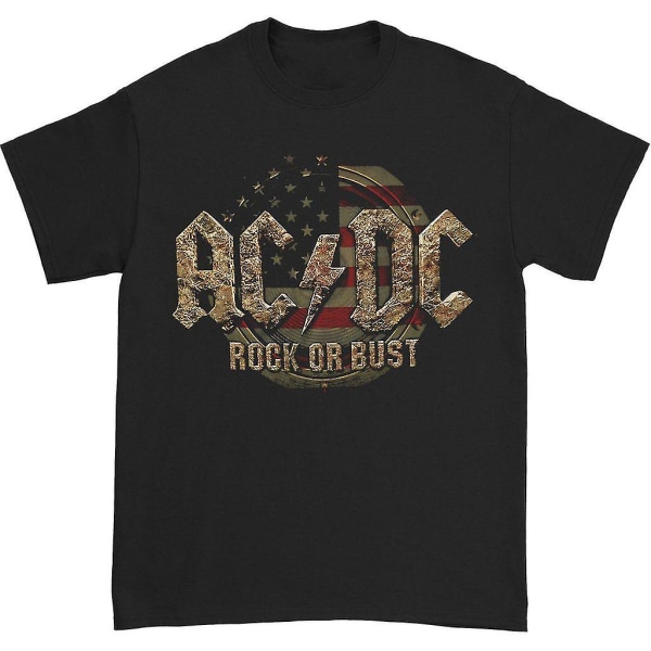 Ac/dc Rock Or Bust 2016 Tour T-shirt M