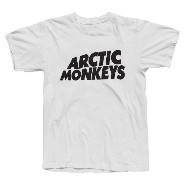 Arctic Monkeys 'CLASSIC LOGO' VIT T-SHIRT S