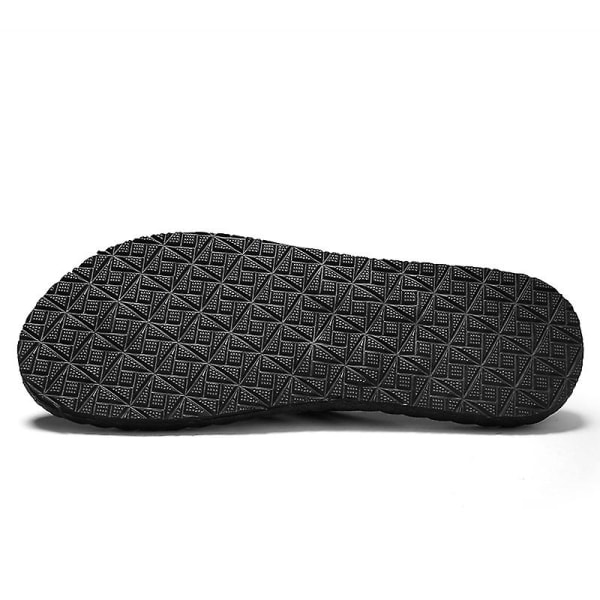 Herrsandaler Mode Casual Andas strandskor hgq223 Black 39