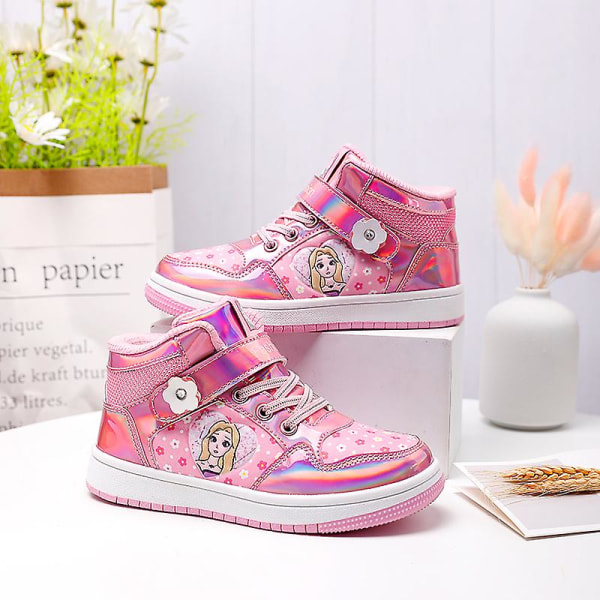 Barnskor Cartoon Sneakers Mode Platta Skor För Gilrs Fr2107 Pink 34