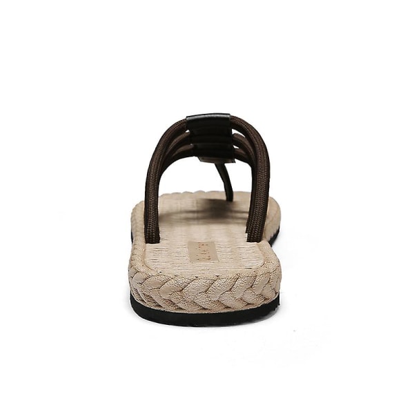 Herrsandaler Mode Casual Andas strandskor hgq223 Brown 43