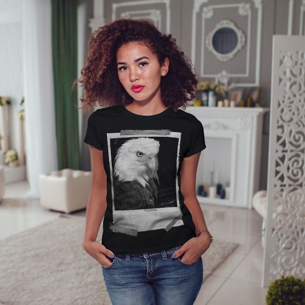 Bald Eagle Women Blackt-shirt XXL