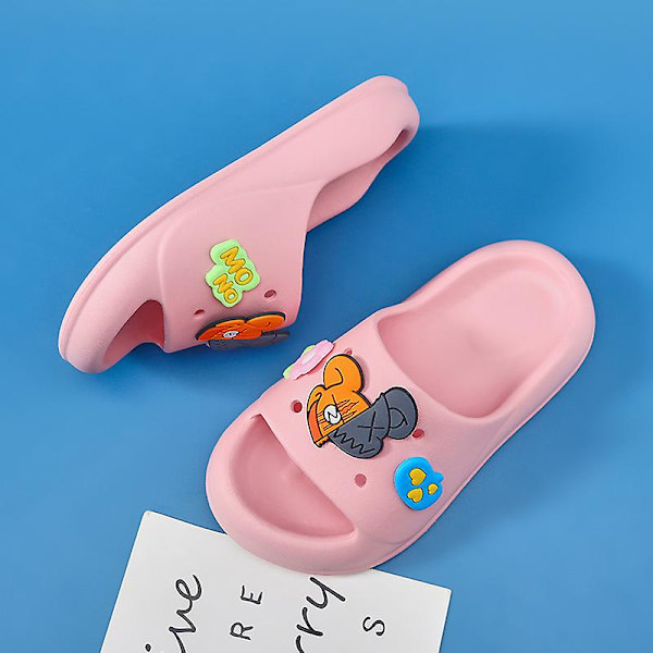 Barn Strandtofflor Modesandaler Utomhus Halkfria inomhusskor Yj829-2 Pink 170