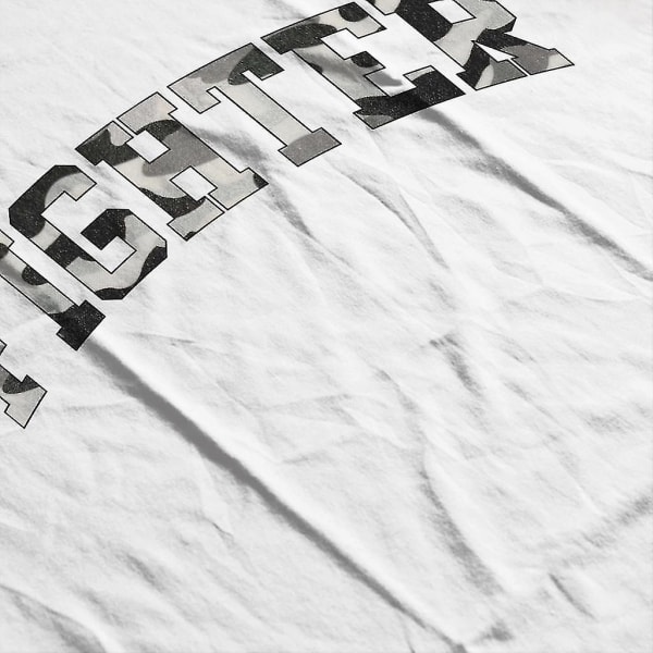 Camo Fighter Varsity Text huvtröja för kvinnor