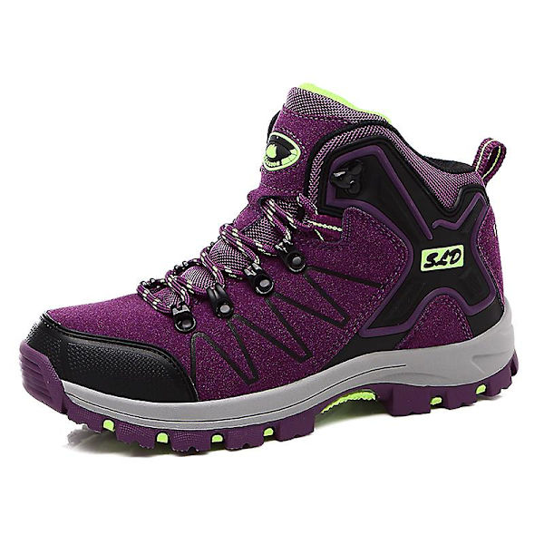 Herr vandringsskor Outdoor Sneakers Andas löparskor Mode Sportskor Yj8017 Purple 35