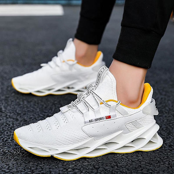 Herrskor Andas Flats Mode Sportlöparskor 8896 WhiteYellow 41