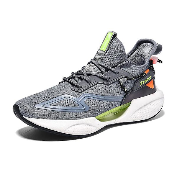 Basketskor för män Träningssneakers High-Top Sportskor 6638 Gray 44