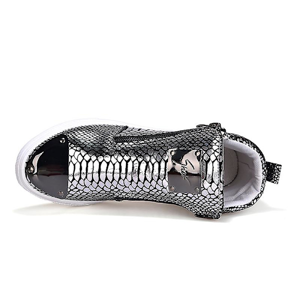 Herrskor Mode High-Top Casual Skor Sportskor 1Gb198 Silver 40