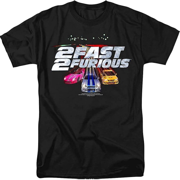 2 Fast 2 Furious Logo Kortärmad Herrskjorta
