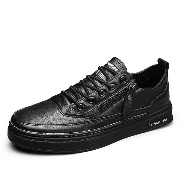 Herr Casual Skor Läder Skor Board Shoes Frc928 Black 43