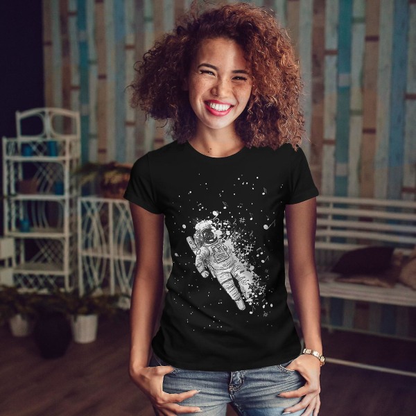 Space Dust Women Blackt-shirt XXL
