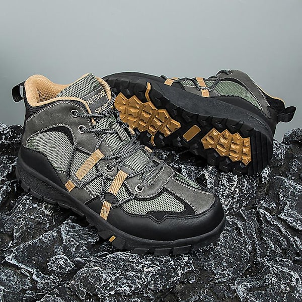 Vandringsskor för herr Andas Sneakers Halkfria utomhusskor 762 Green 42