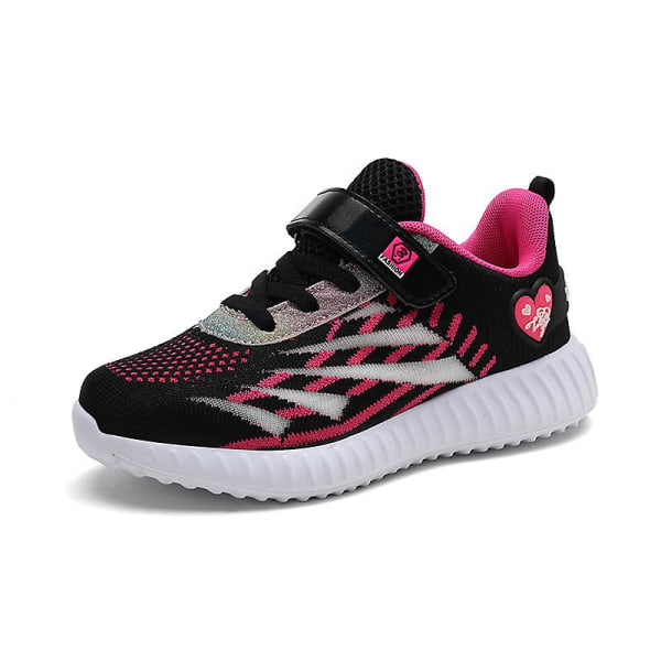 Sneakers för flickor Andas löparskor för barn Mode sportskor 3A8097 Black 31